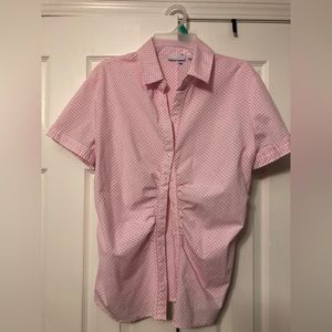 Pink Plaid Button Down Shirt